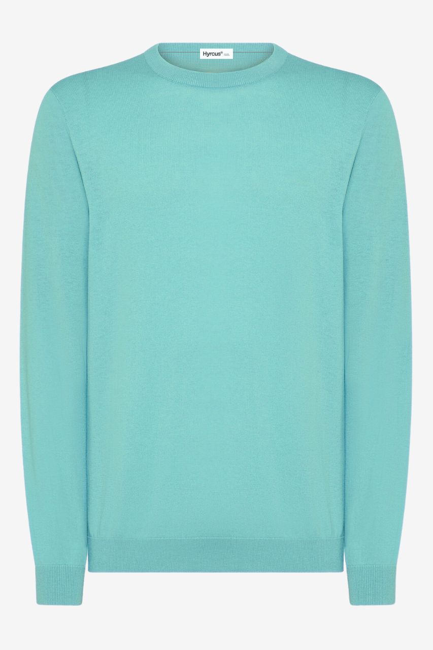Maglia in Lana Merino Extrafine / Petrolio - Ideal Moda