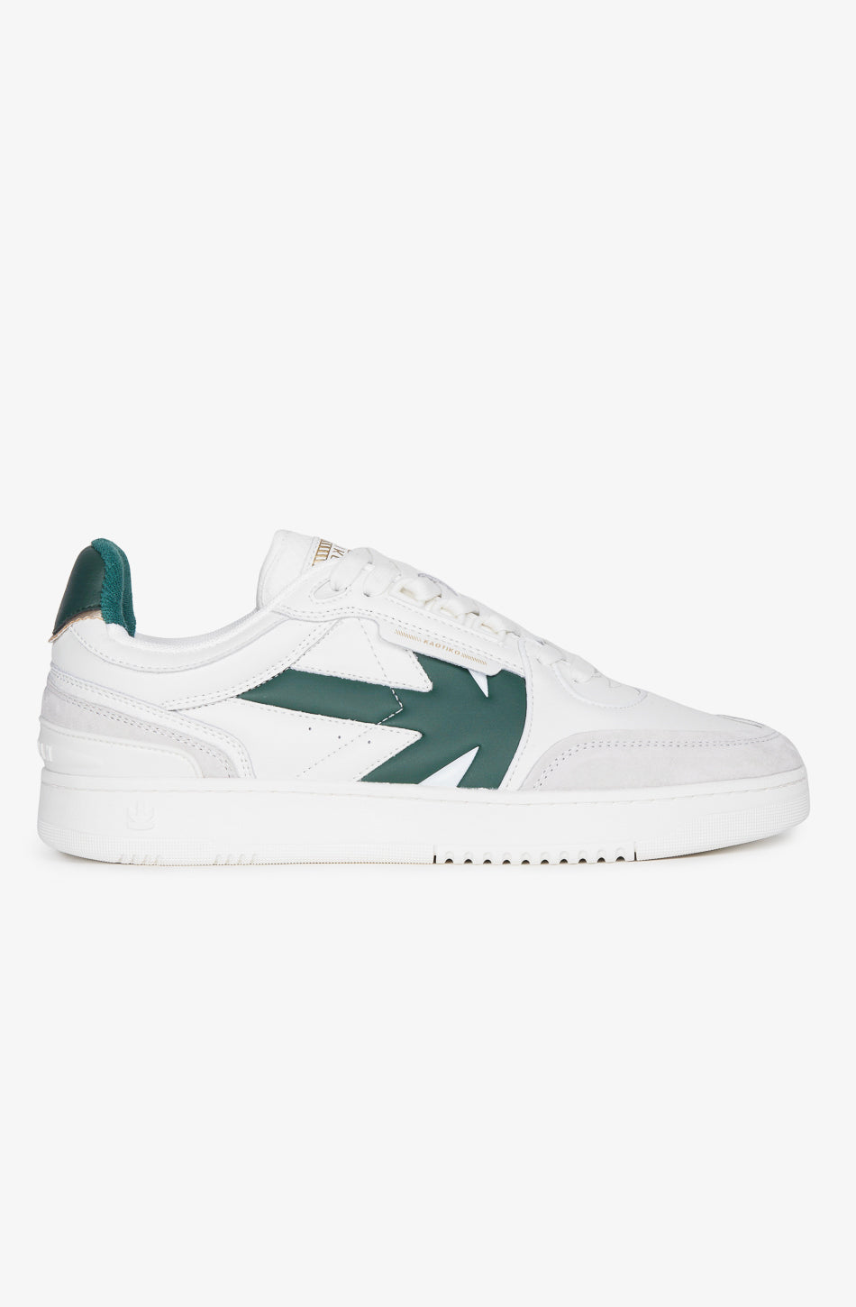 Sneaker in Pelle Boston Piping / Bianco