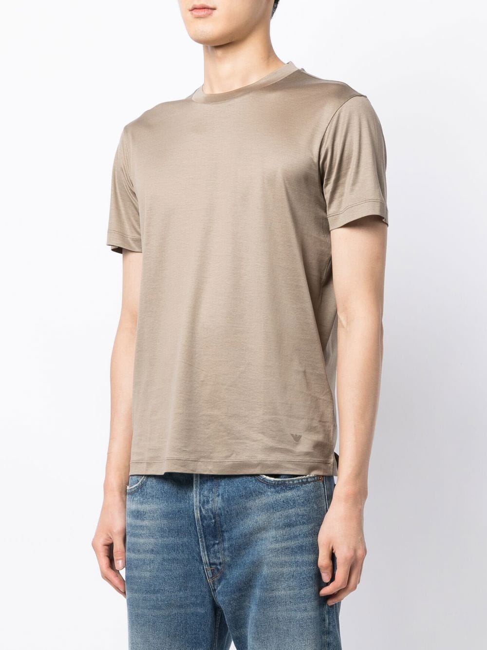 T-Shirt con Applicazione / Beige - Ideal Moda
