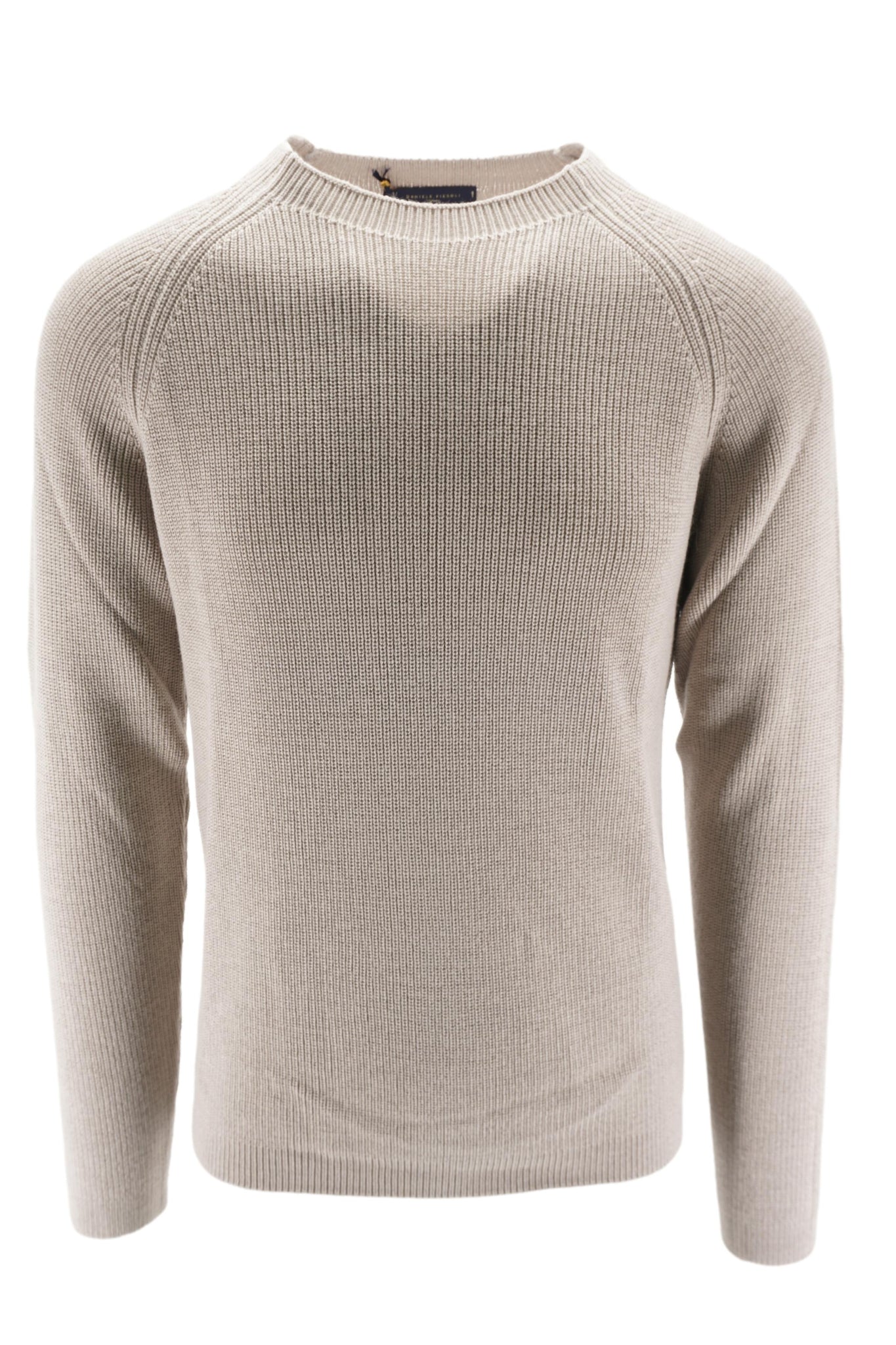 Maglia con Girocollo e Maniche Raglan / Grigio - Ideal Moda