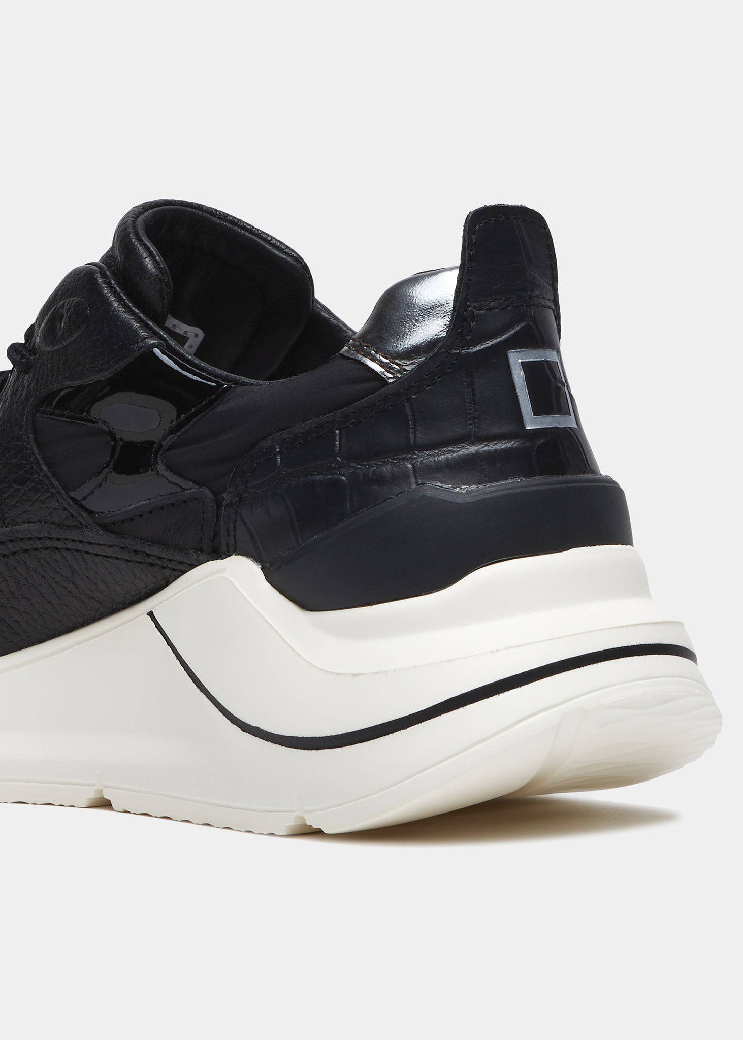 Sneaker in Nylon Fuga Natural / Nero - Ideal Moda