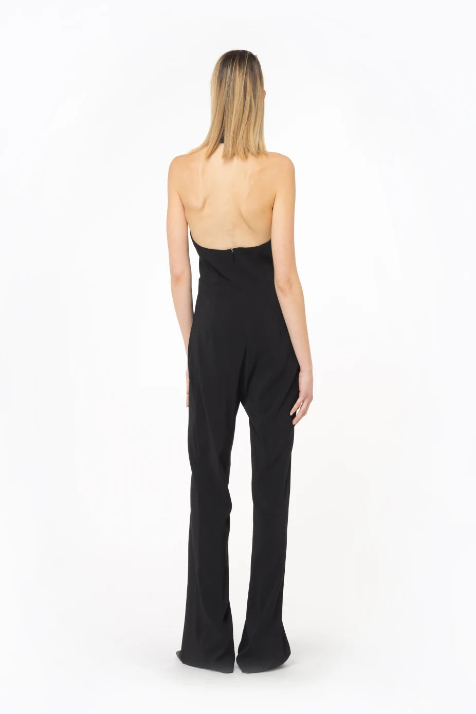 Tuta con Scollo All'americana / Nero - Ideal Moda