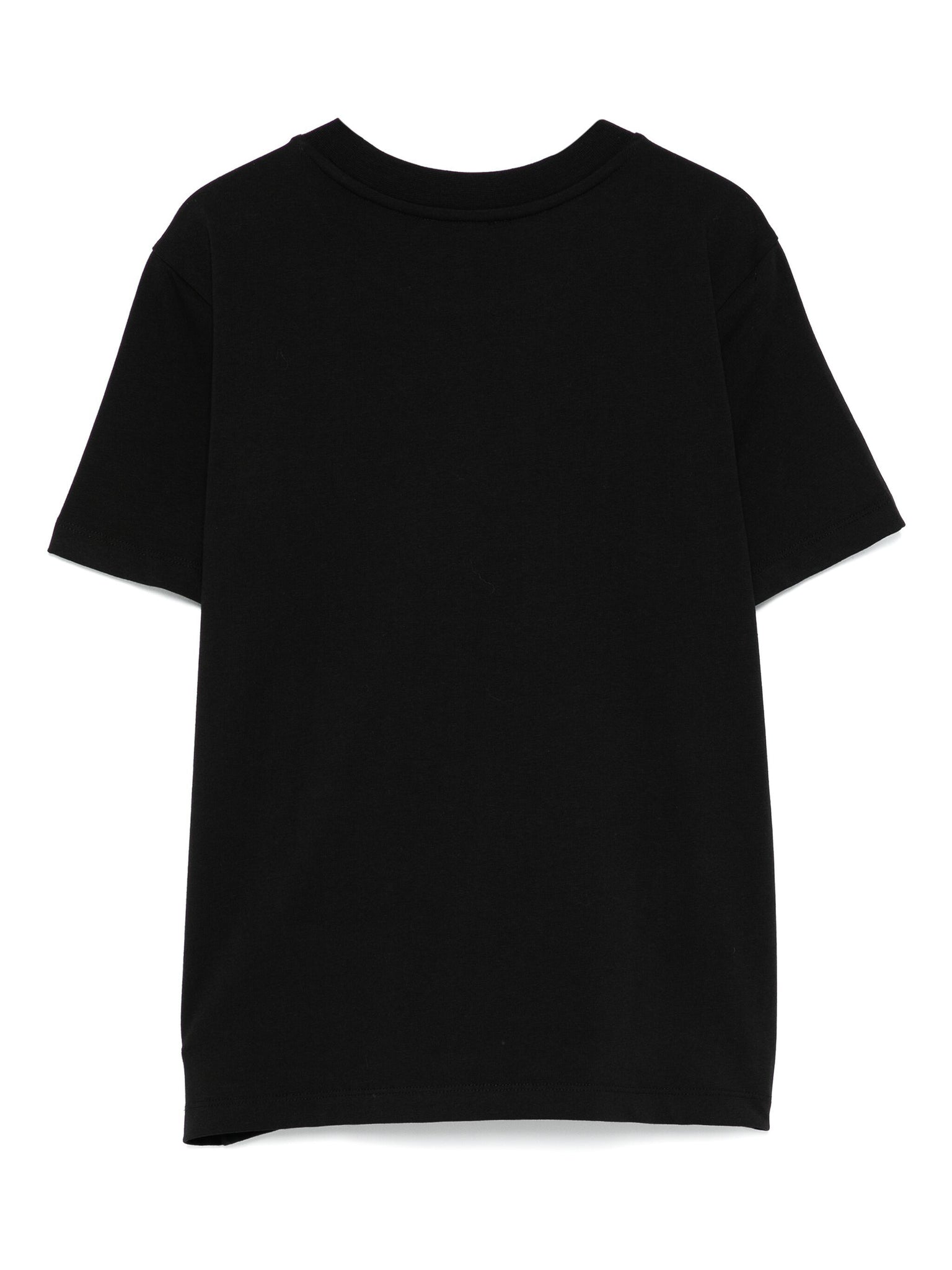 T-Shirt con Logo Frontale / Nero - Ideal Moda