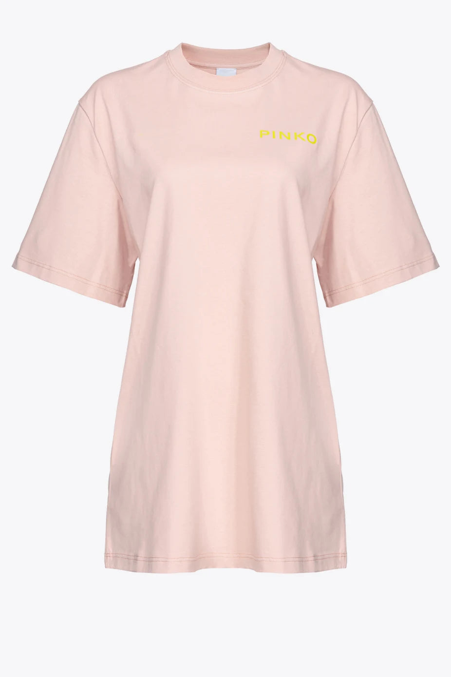 T-Shirt Oversize con Logo / Rosa - Ideal Moda