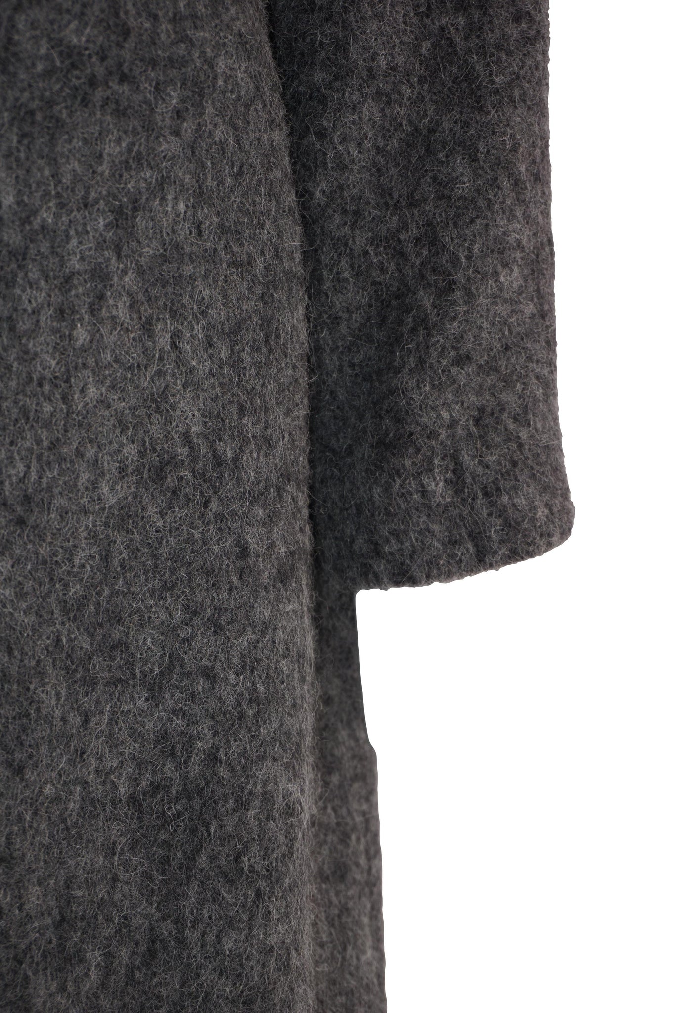 Cappotto Lungo in Lana / Grigio - Ideal Moda