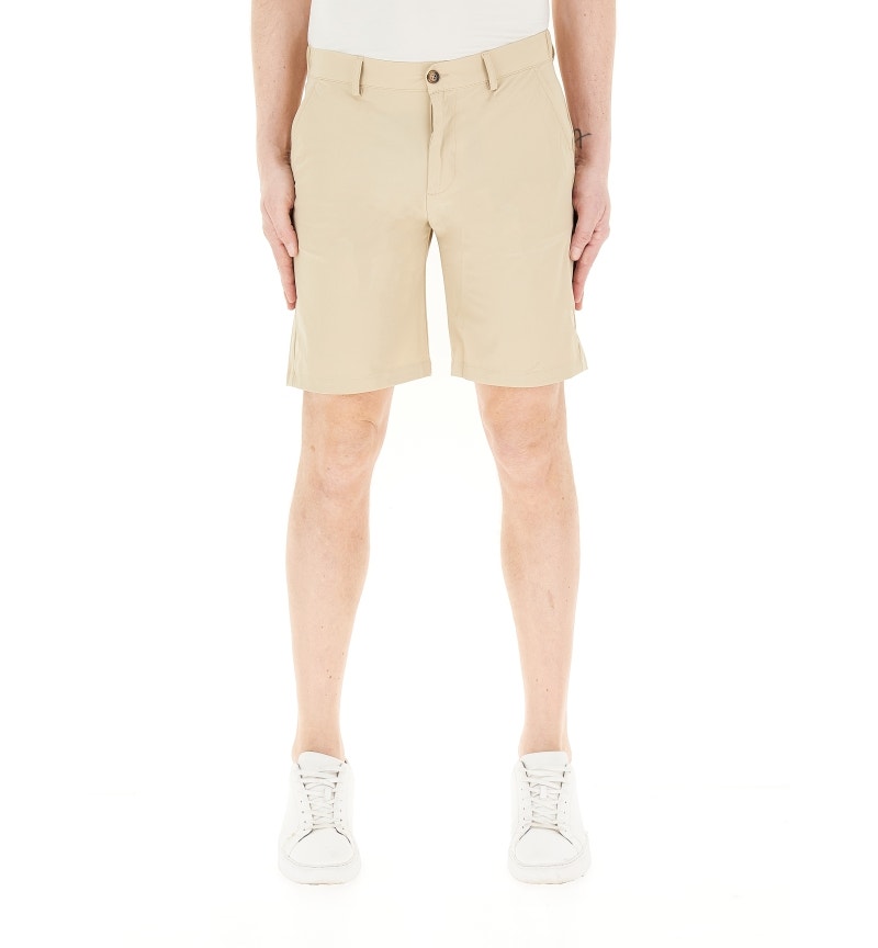 Bermuda in Tessuto Tecnico / Beige - Ideal Moda