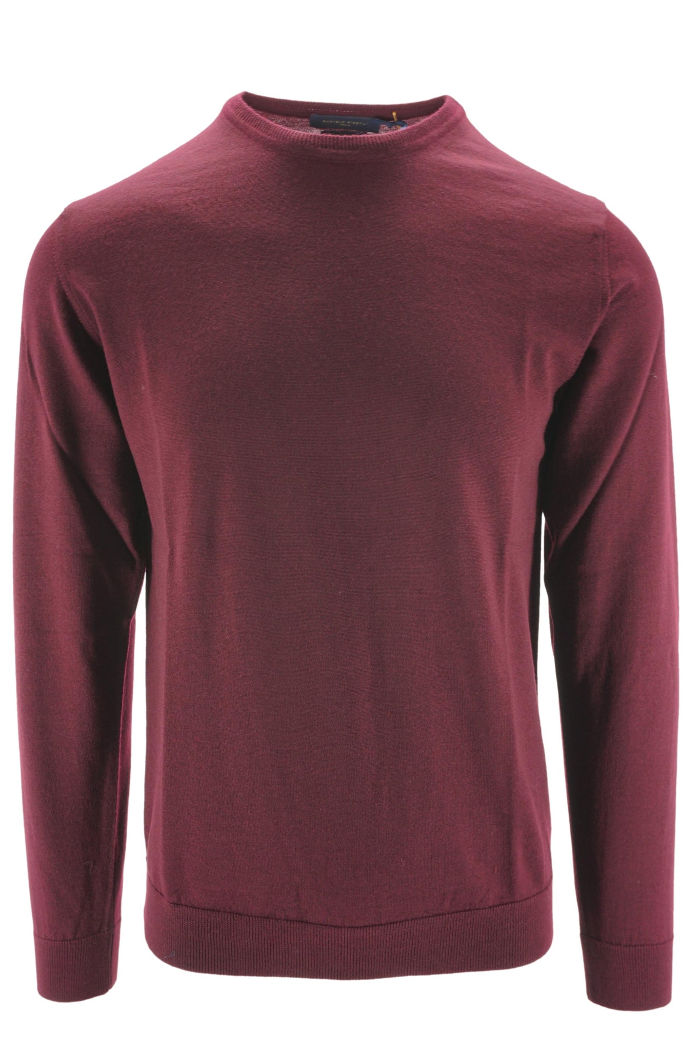 Maglia in Merinos Extrafine / Bordeaux - Ideal Moda