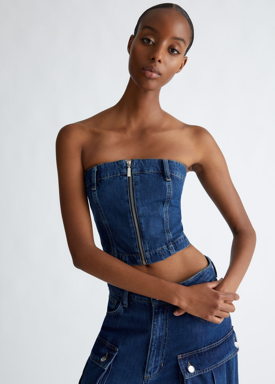 Tuta In Denim Casual Donna – Mix Cotone, Vita Alta, Pantaloni Affusolati, Lavabile In Lavatrice
