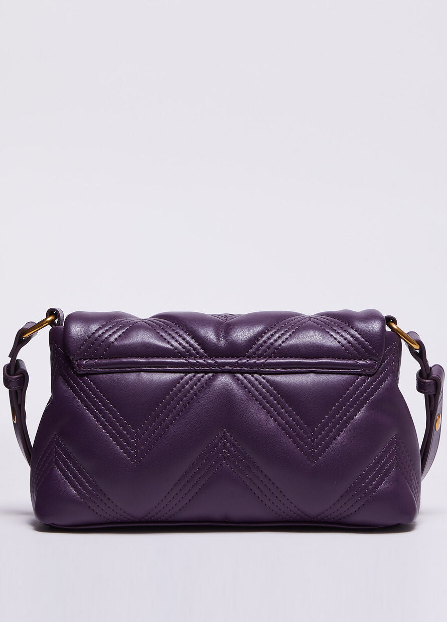Borsa a Tracolla con Logo / Viola - Ideal Moda