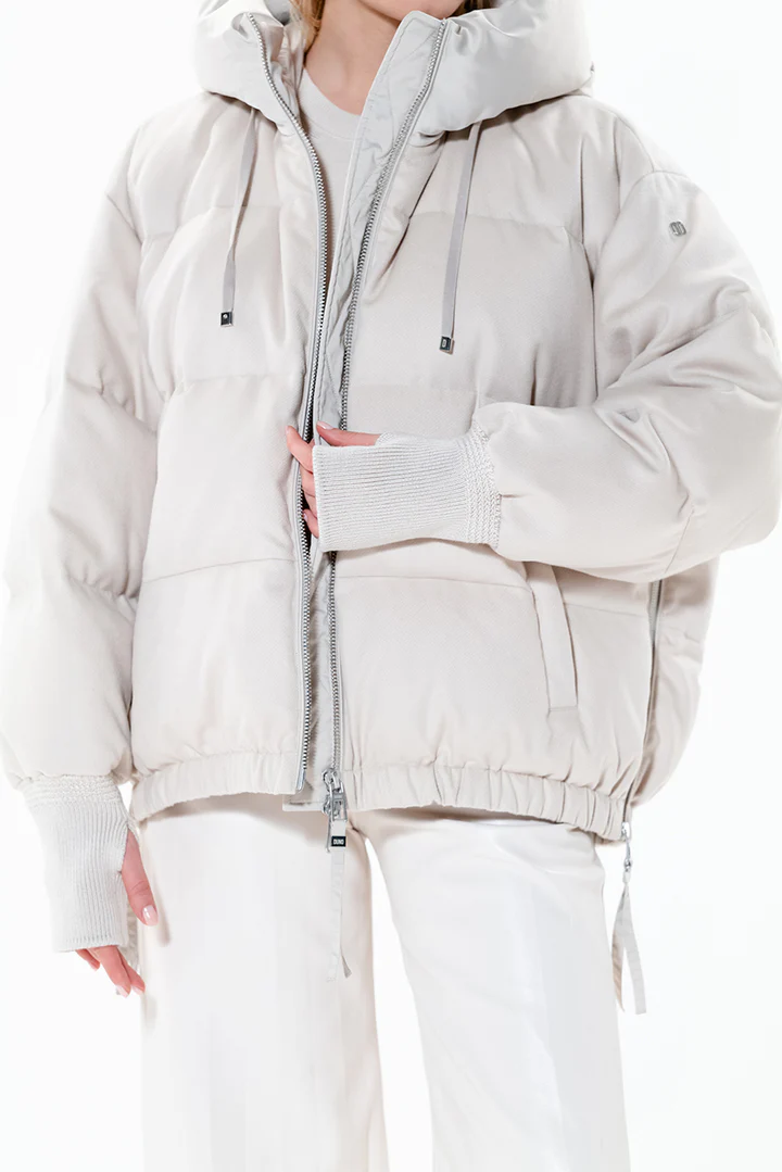 Piumino Corto Oversize / Beige - Ideal Moda