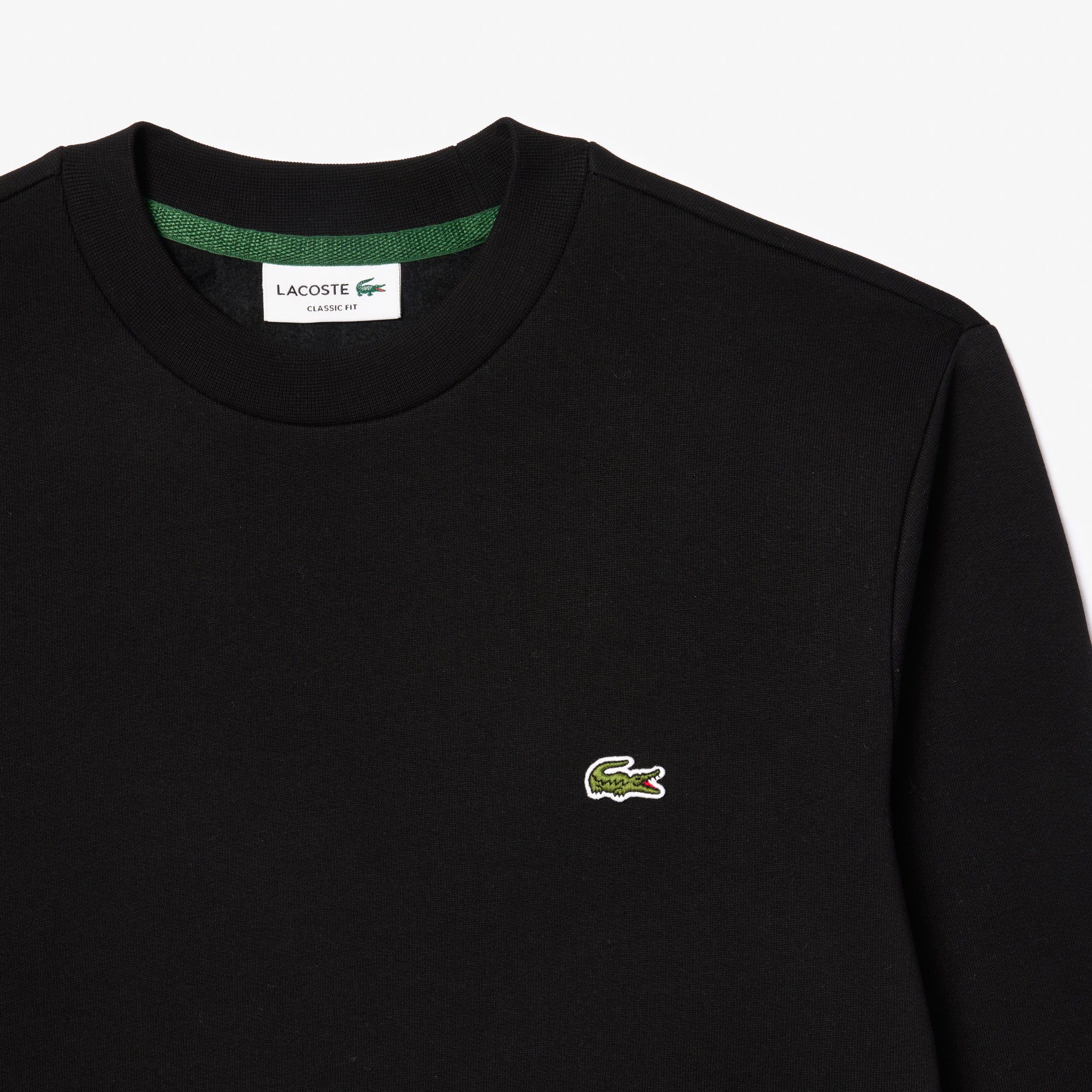Felpa in Cotone con Logo Frontale / Nero - Ideal Moda