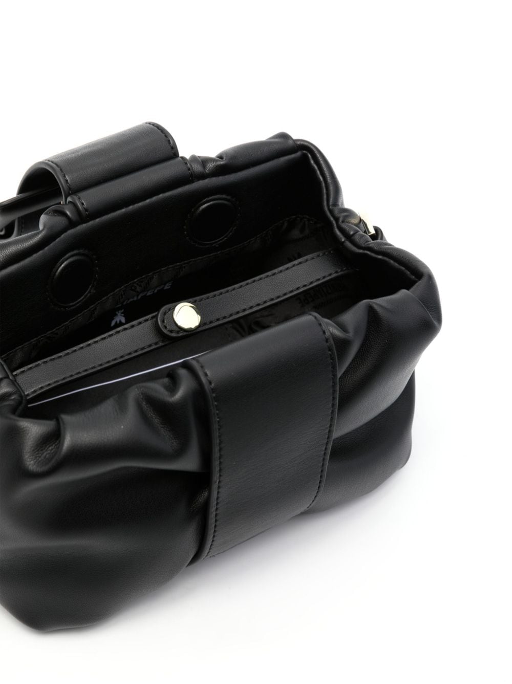 Borsa a Tracolla con Fibbia a Placca / Nero - Ideal Moda