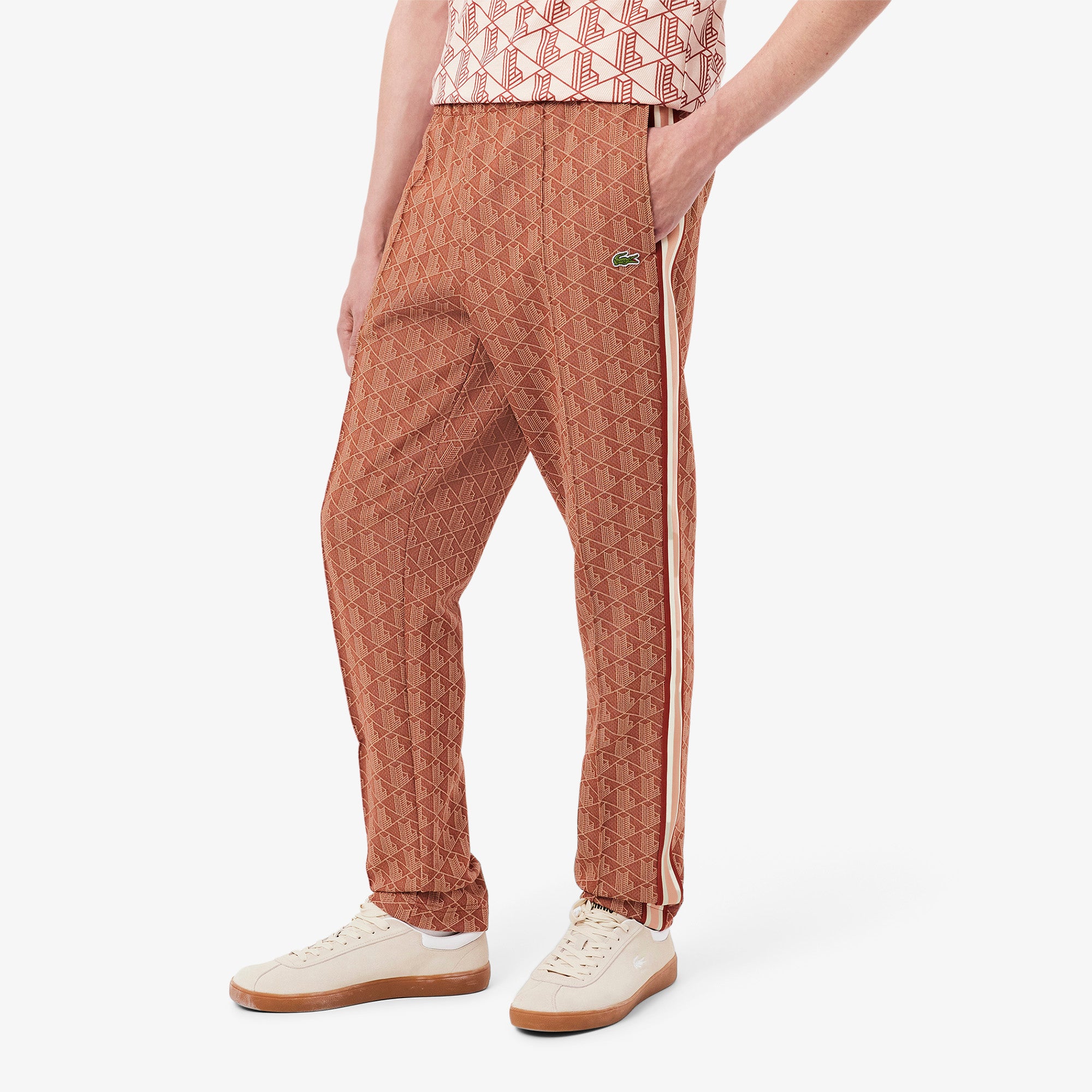 Pantalone in Tuta con Monogramma / Arancione - Ideal Moda