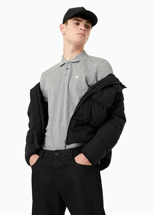 Piumino in Nylon Trapuntato / Nero - Ideal Moda