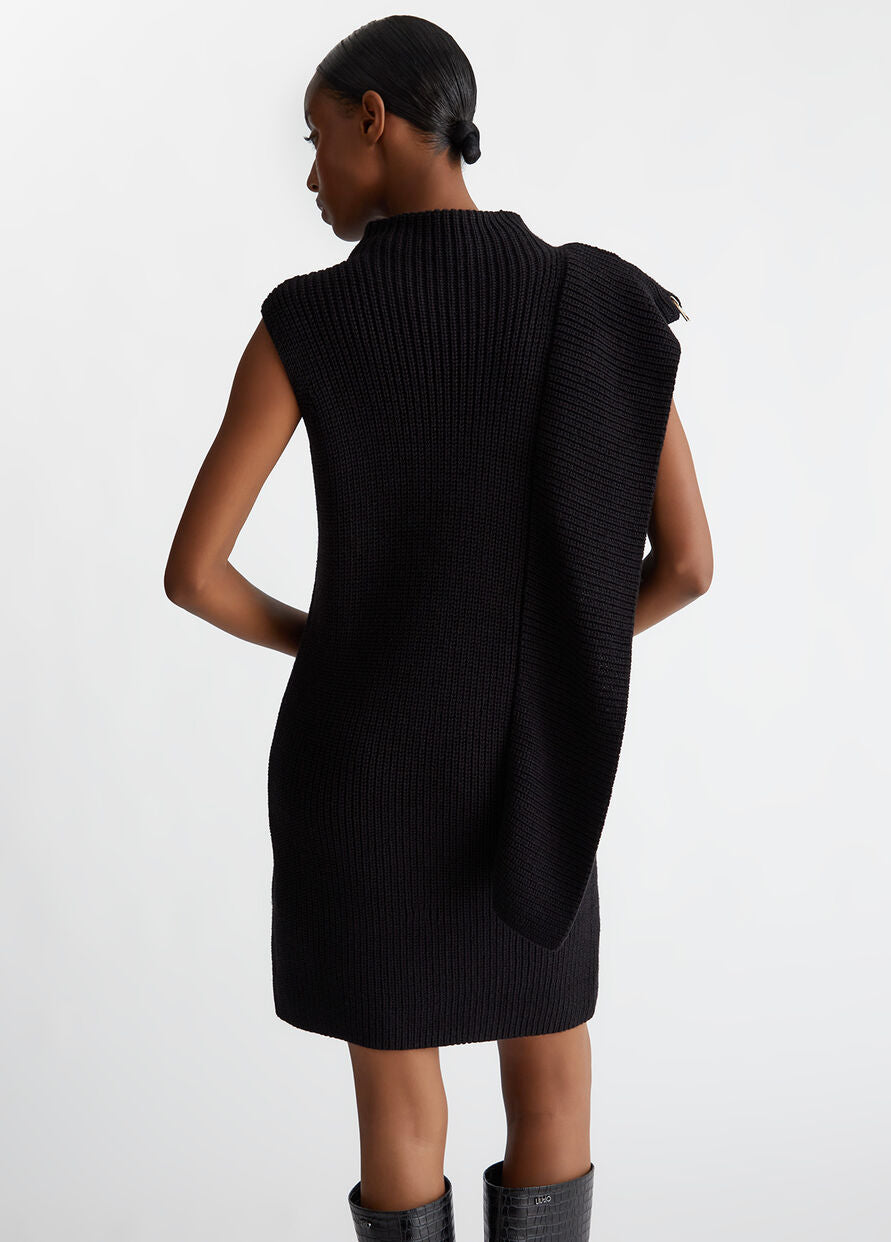 Abito in Maglia di Lana / Nero - Ideal Moda