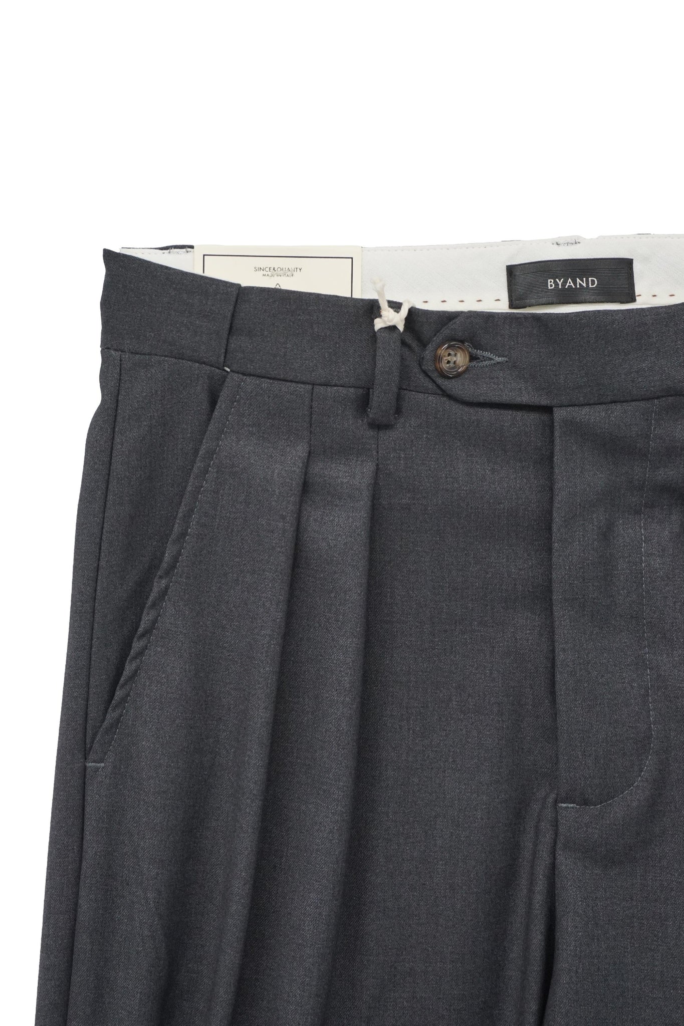Pantalone Ricardo con Doppia Pinces / Grigio - Ideal Moda