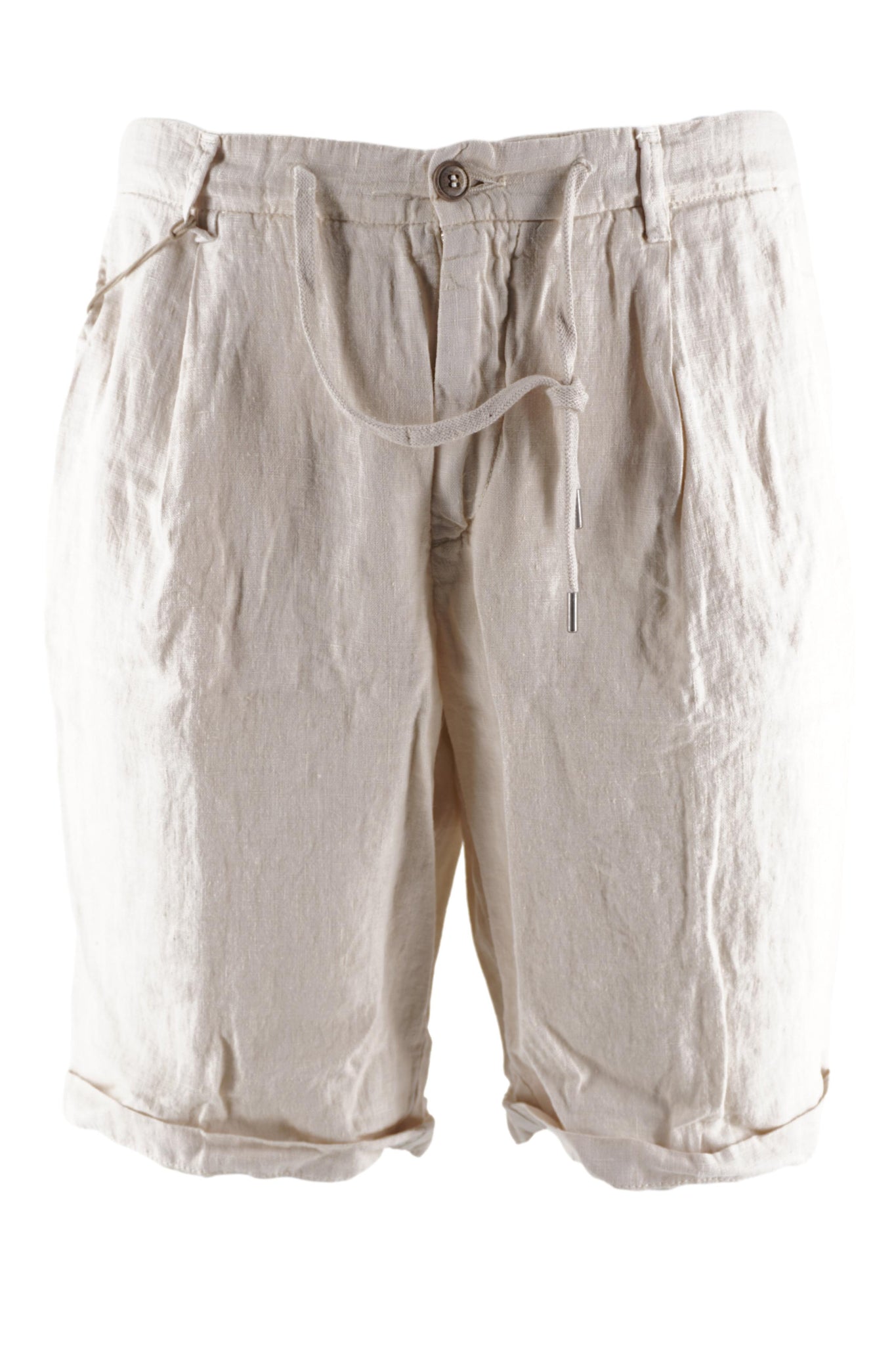 Pantaloncino in Lino Modello Coachbe / Beige - Ideal Moda