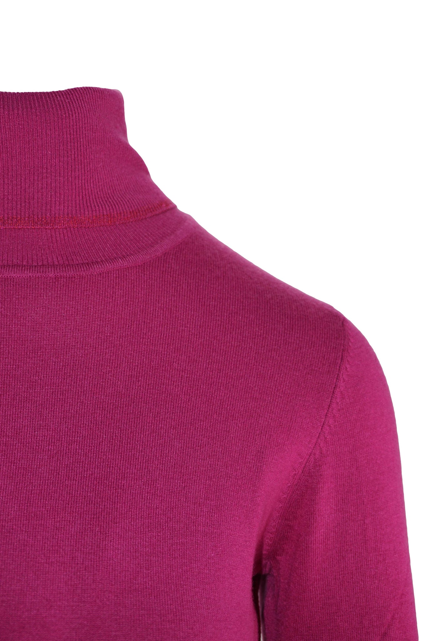 Maglia Dolcevita con Dettaglio Lurex / Fucsia - Ideal Moda