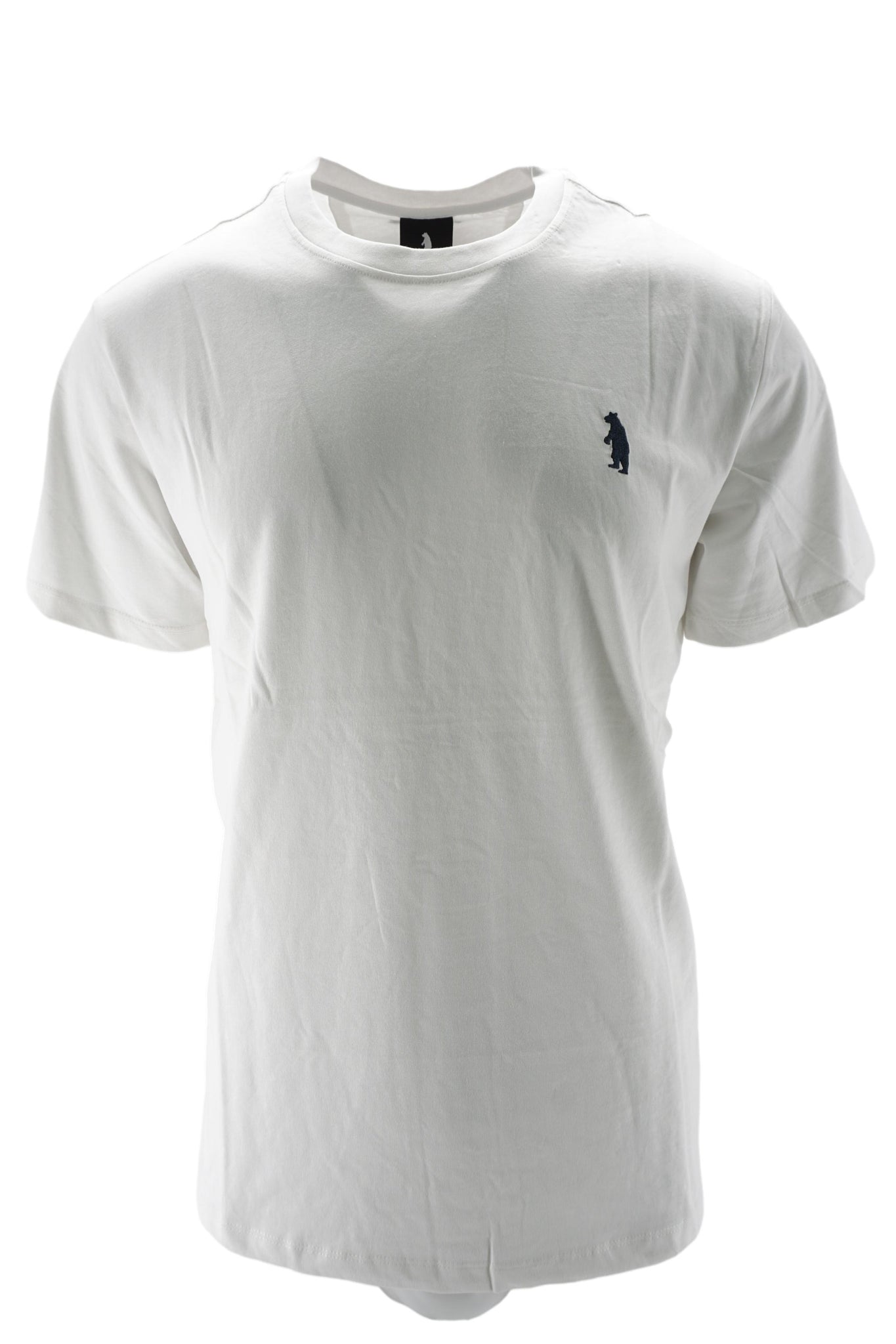 T-Shirt con Logo Ricamato / Bianco - Ideal Moda
