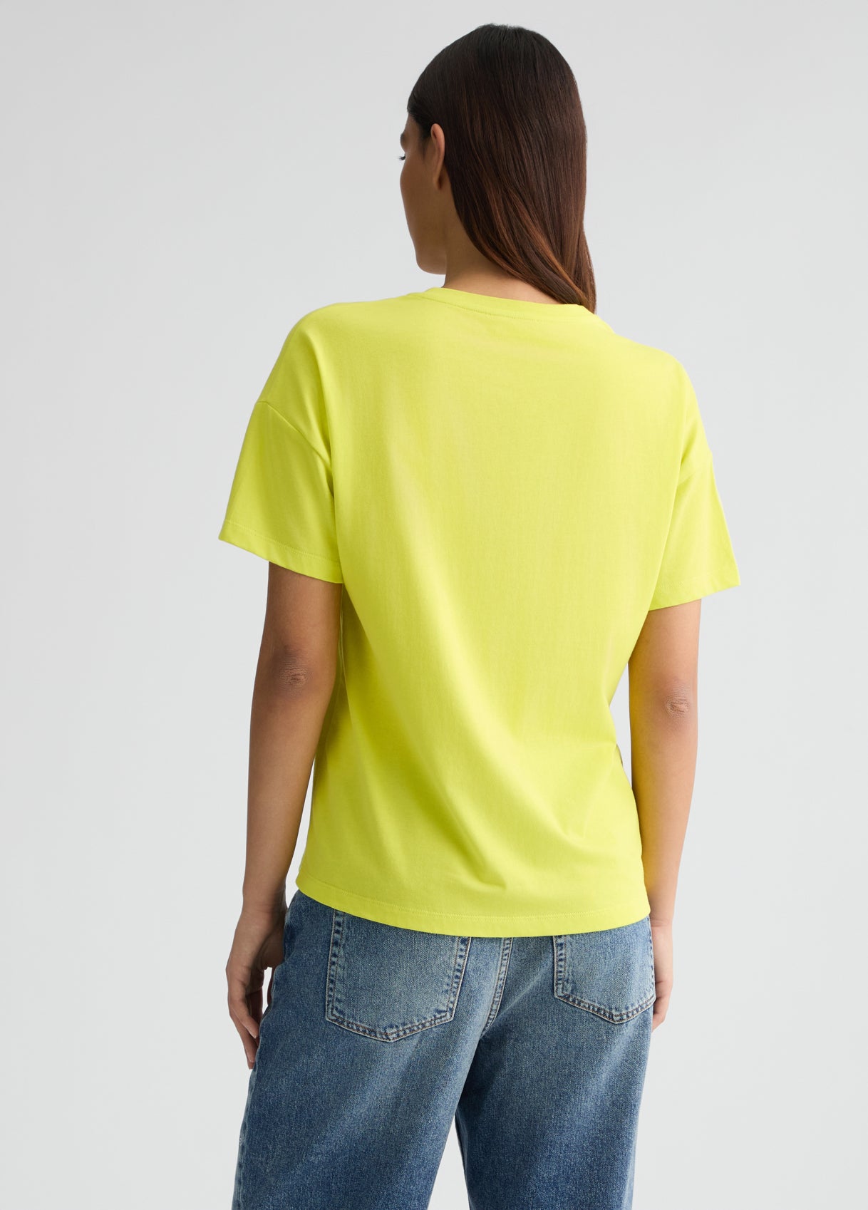 T-Shirt con Logo / Giallo - Ideal Moda