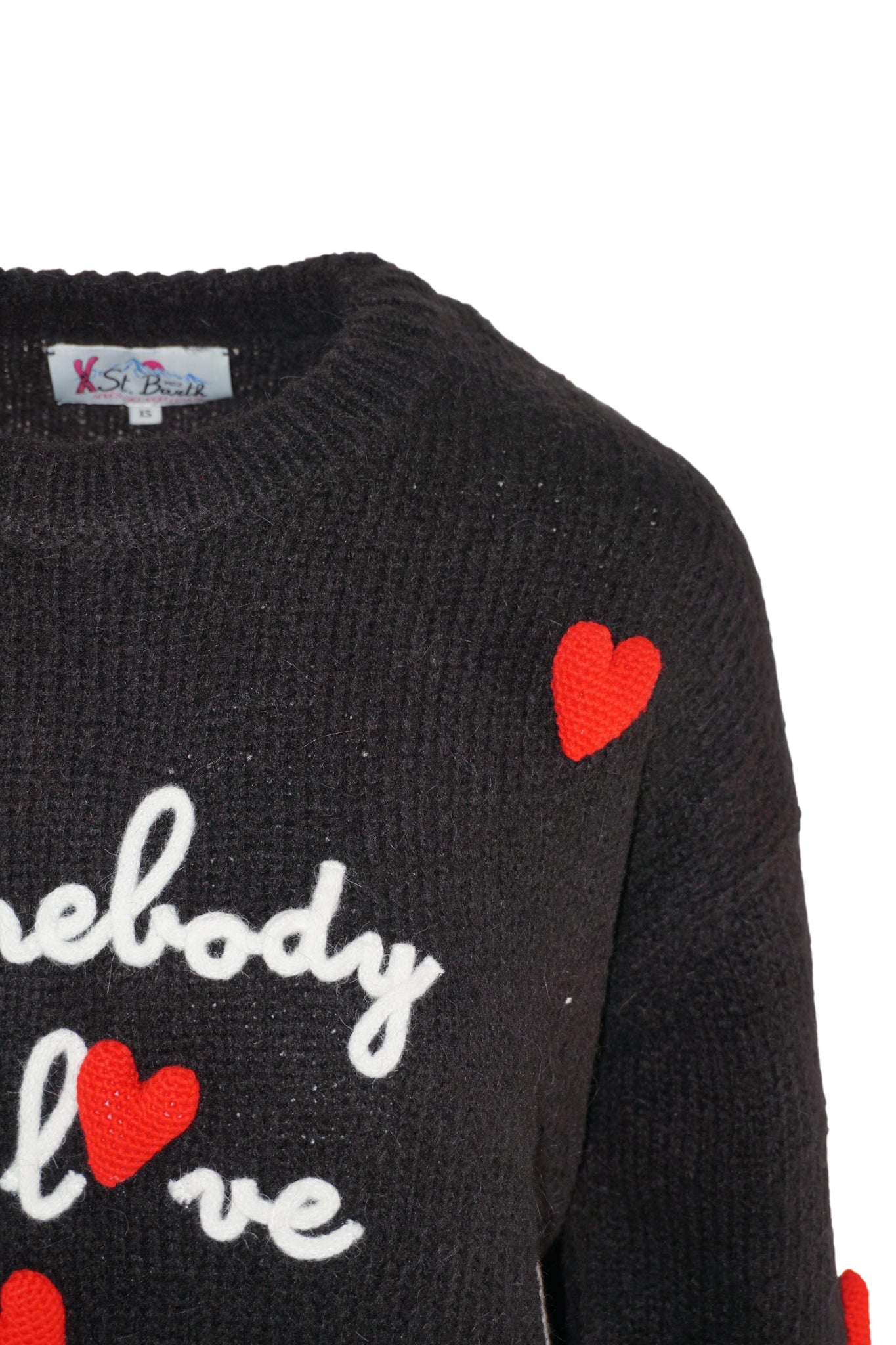 Maglia con Applicazioni / Nero - Ideal Moda