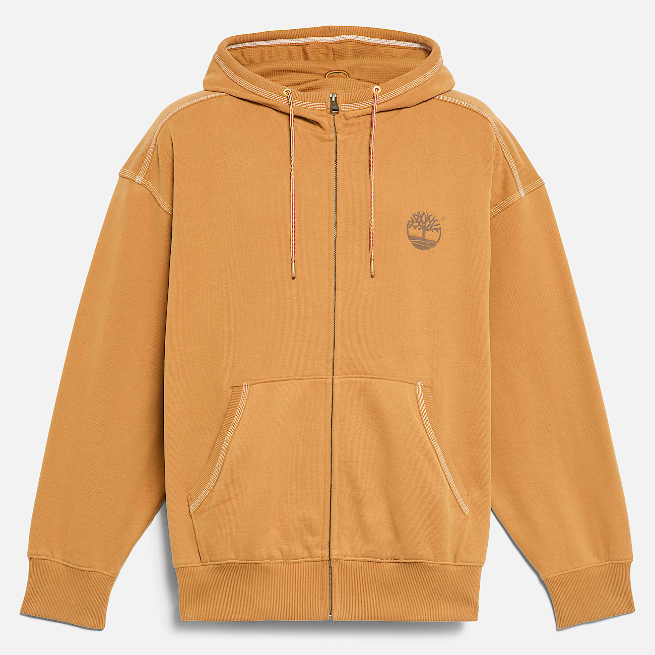 Felpa con Cappuccio e Zip / Giallo
