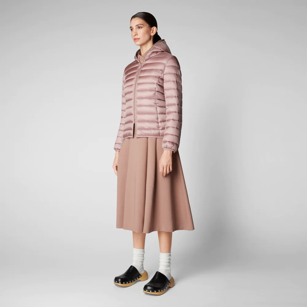 Piumino con Cappuccio Alexis / Rosa - Ideal Moda