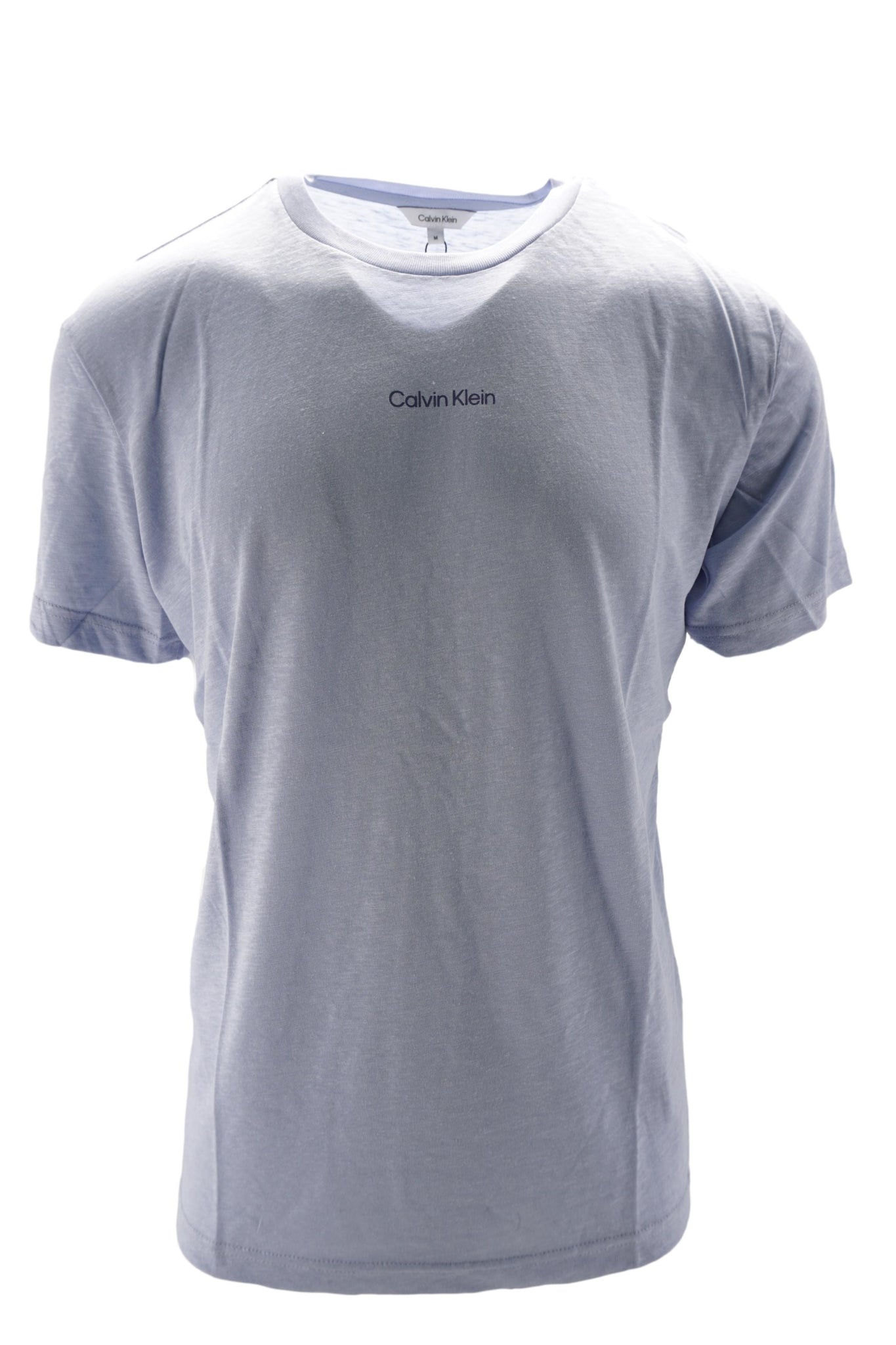 T-Shirt in Cotone con Logo / Celeste - Ideal Moda