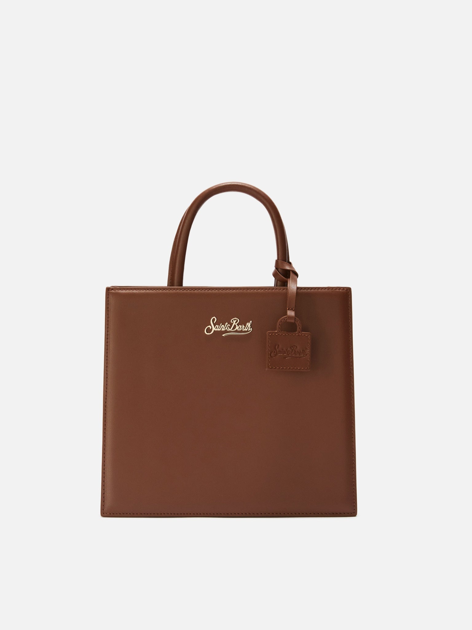 Borsa a Mano Midi in Pelle / Cuoio