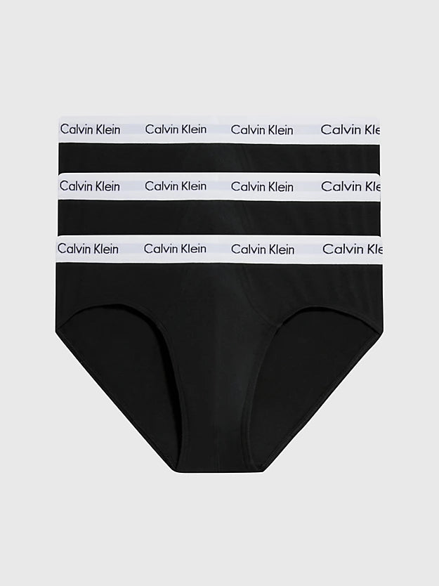 Slip con Logo in Confezione da 3 / Nero - Ideal Moda