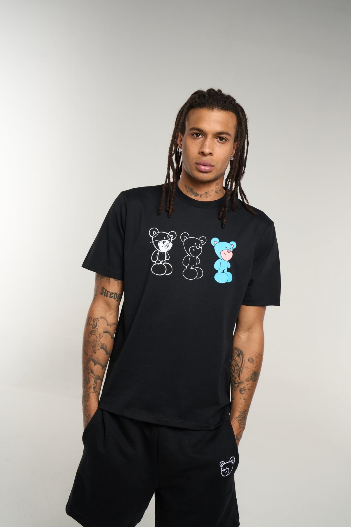 T-Shirt con Logo Sketchbook / Nero - Ideal Moda