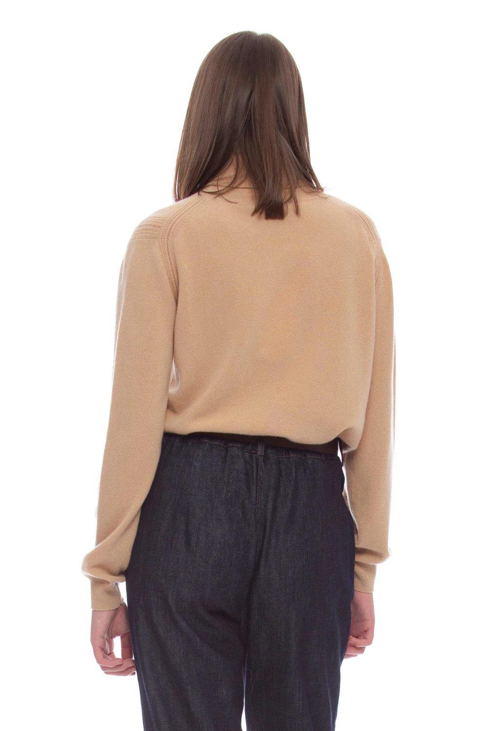 Maglia Dolcevita in Misto Lana / Beige - Ideal Moda