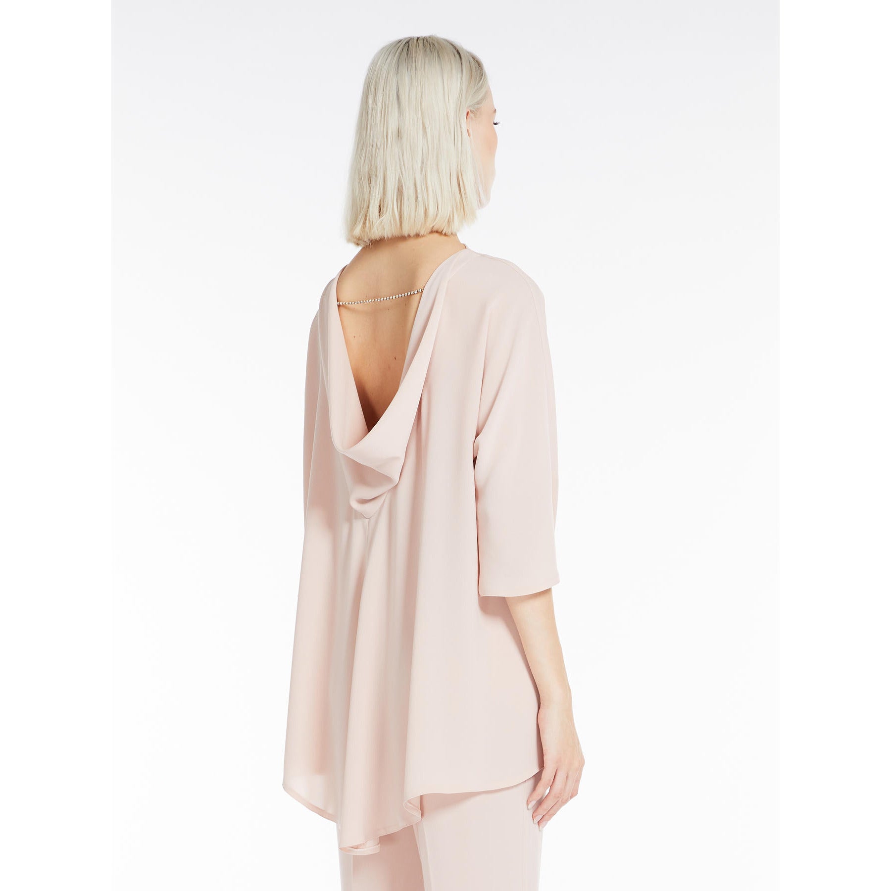 Blusa Elegante in Cady / Rosa - Ideal Moda