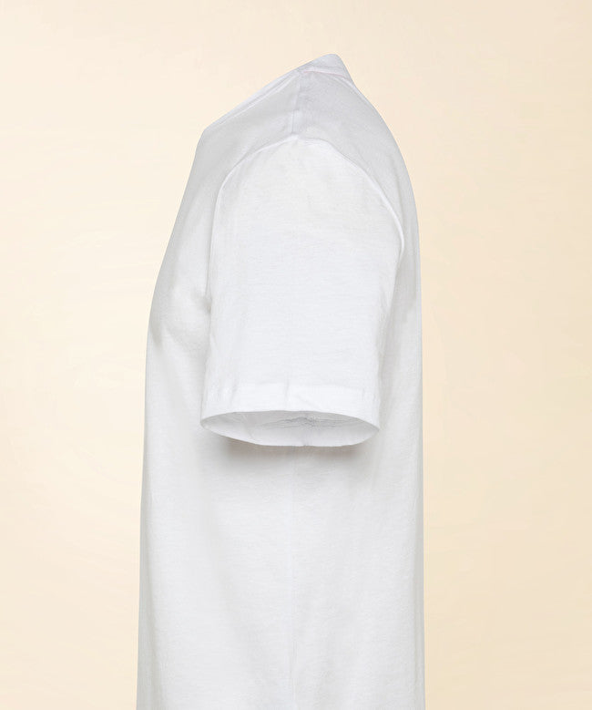 Stretch cotton T-shirt / Bianco - Ideal Moda
