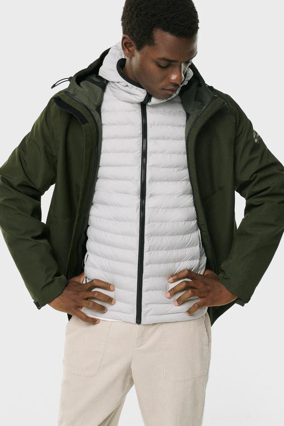 Giubbino in Softshell Ecoalf / Verde - Ideal Moda