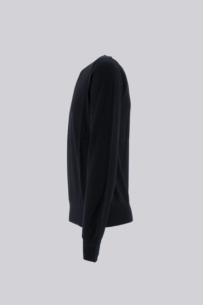 Maglia Girocollo in Chachemire / Nero - Ideal Moda