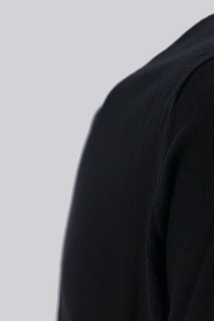 Maglia Girocollo in Chachemire / Nero - Ideal Moda