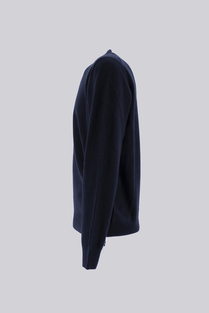 Maglia Girocollo in Sublime Cashemere / Blu - Ideal Moda