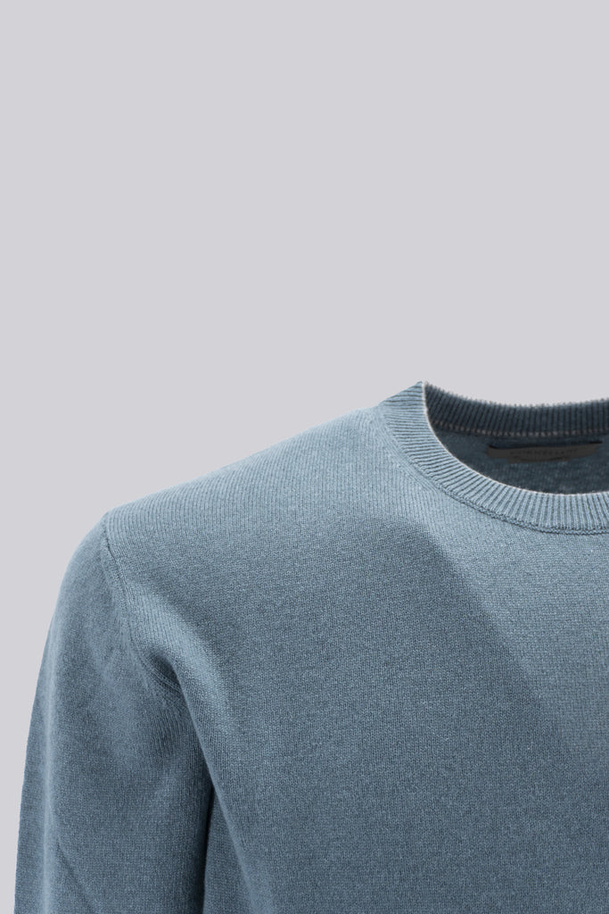 Maglia Girocollo in Sublime Cashemere / Verde - Ideal Moda