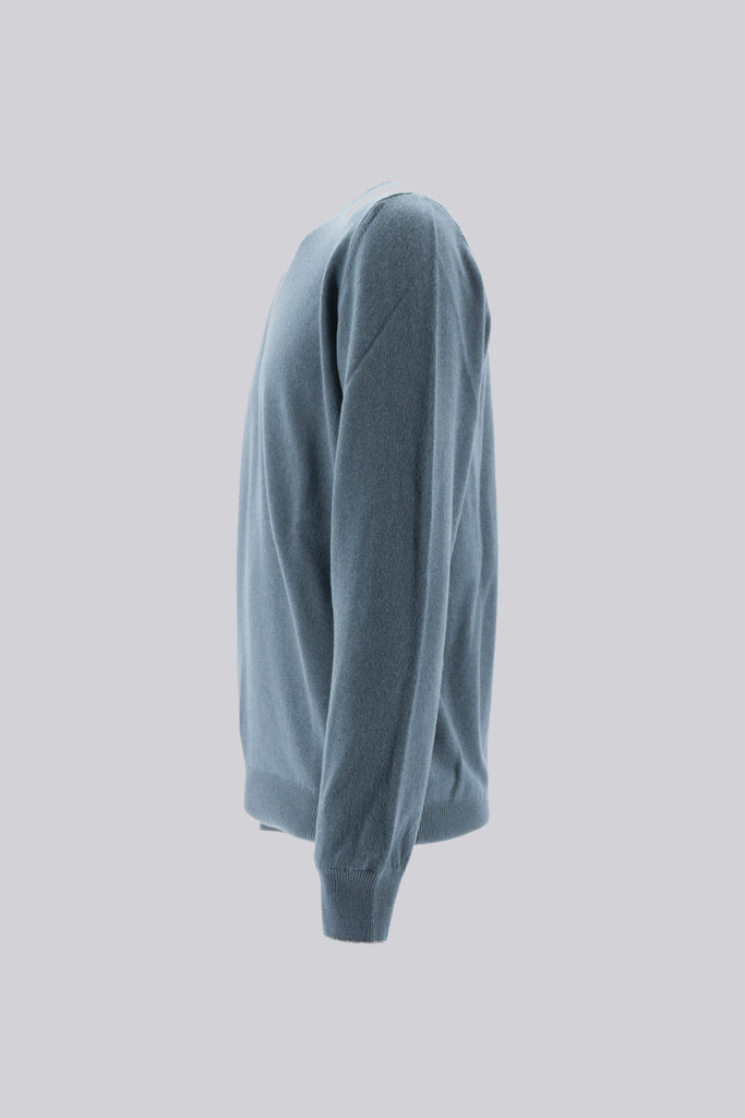 Maglia Girocollo in Sublime Cashemere / Verde - Ideal Moda