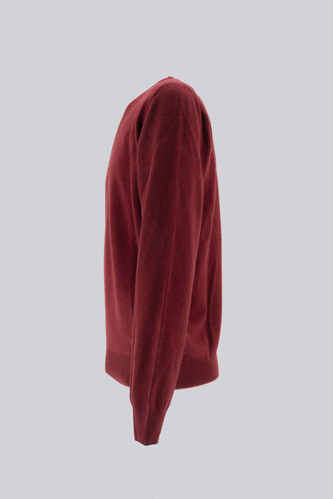 Maglia Girocollo in Sublime Cashemere / Bourdeaux - Ideal Moda