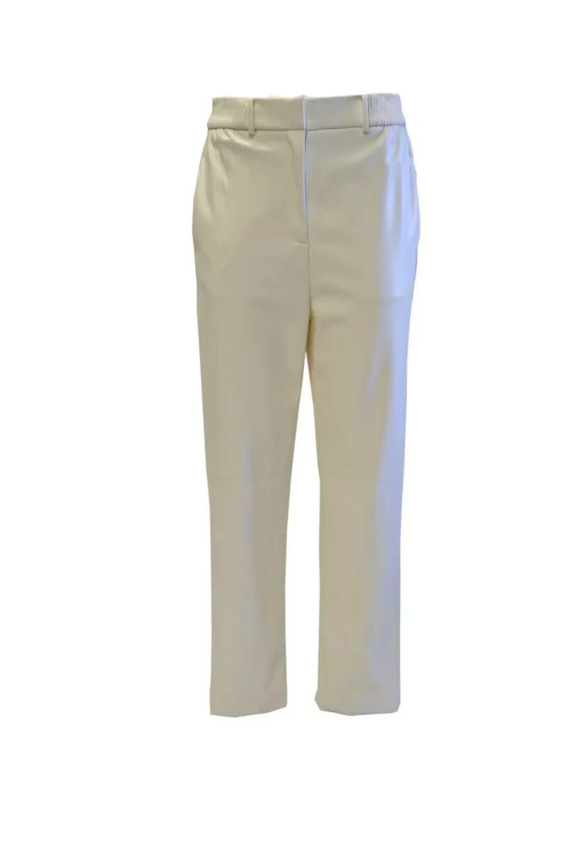 Pantalone in Ecopelle / Bianco - Ideal Moda