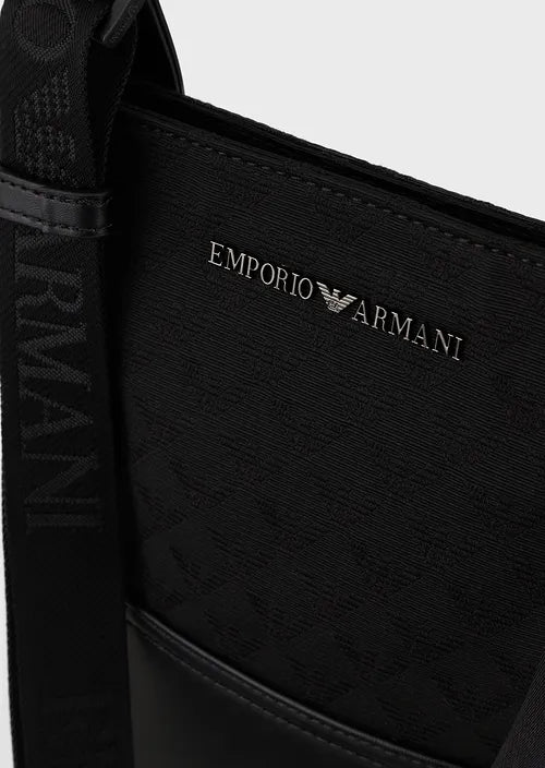 Borsa a Tracolla con Logo Emporio Armani / Nero - Ideal Moda