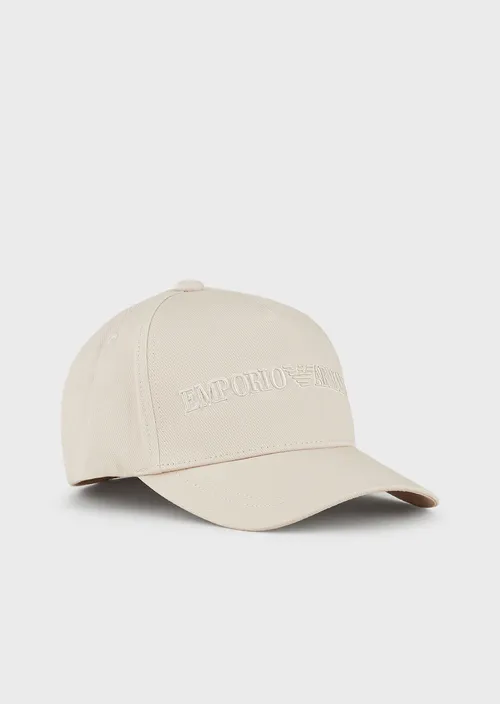 Cappello Emporio Armani con Logo / Beige - Ideal Moda