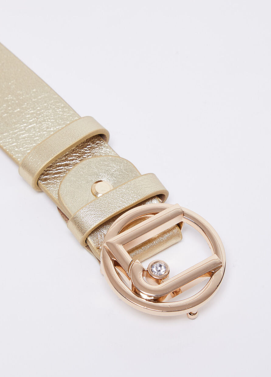 Cintura con Fibbia Logo Liu Jo / Oro - Ideal Moda