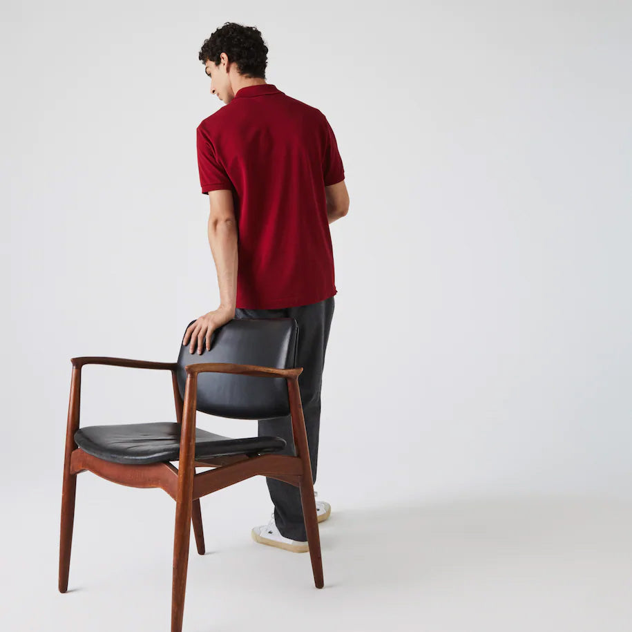 Polo Lacoste L.12.12 classic fit in petit piqué / Bordeaux - Ideal Moda