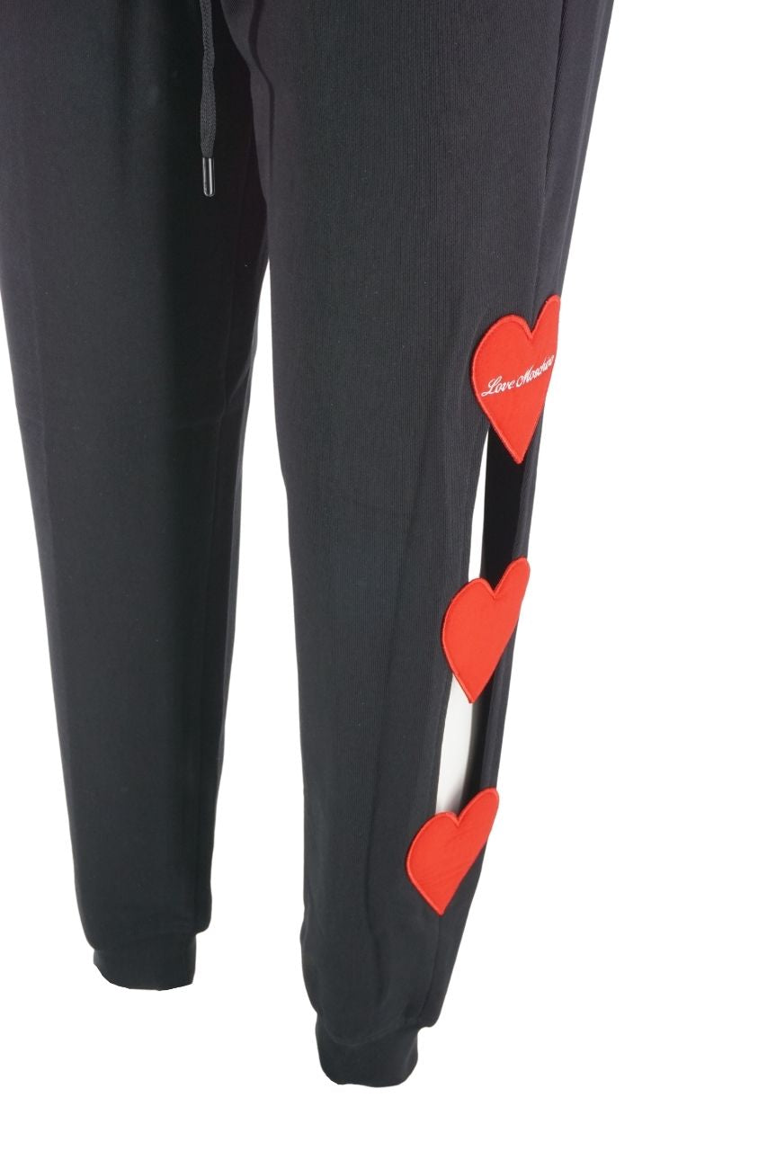 Pantalone Love Moschino in Tuta / Nero - Ideal Moda