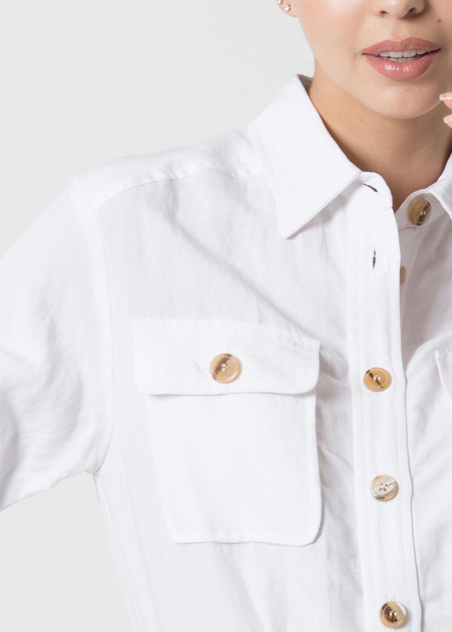 Abito Chemisier Kocca / Bianco - Ideal Moda