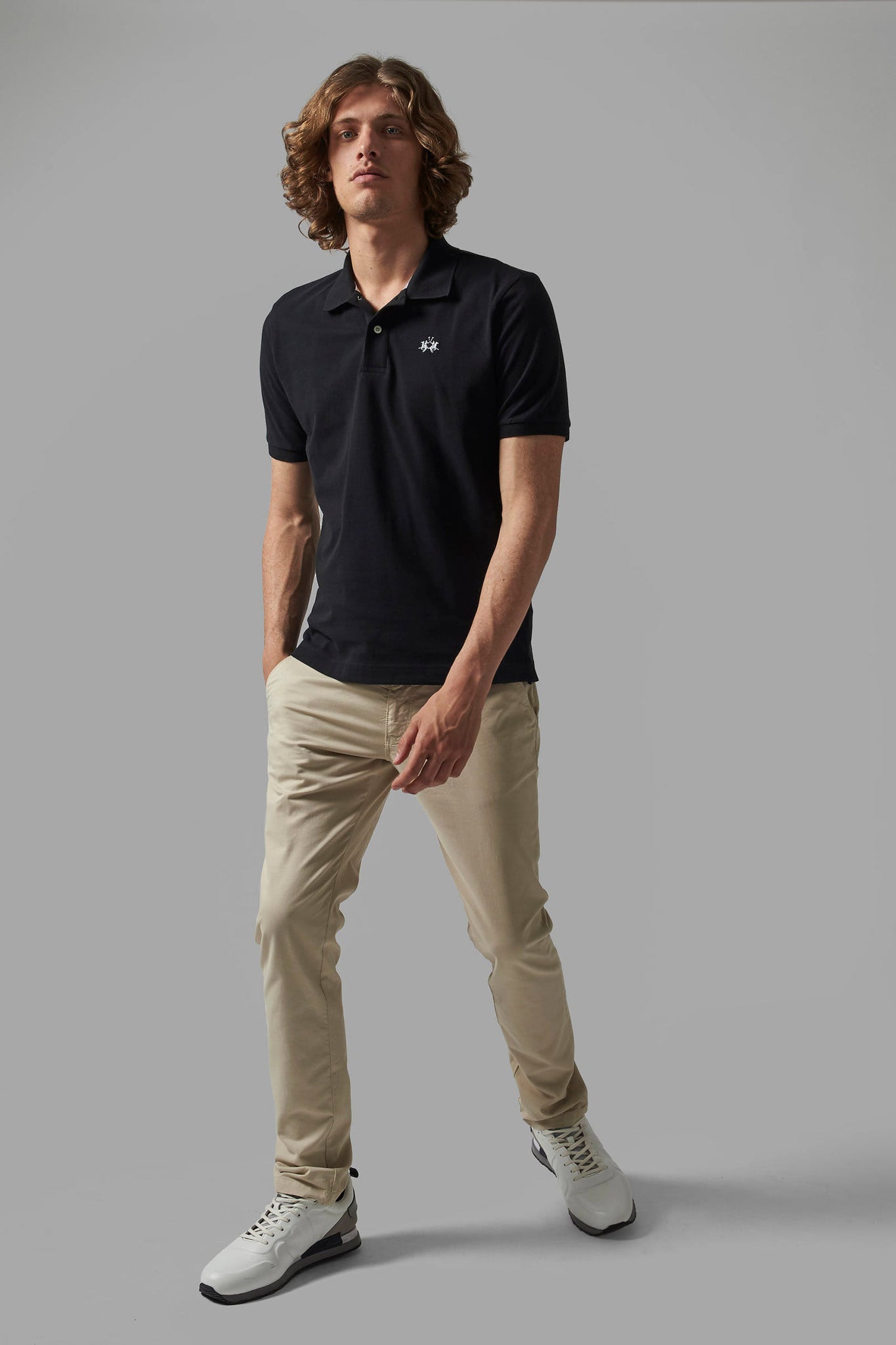 Polo maniche corte / Nero - Ideal Moda