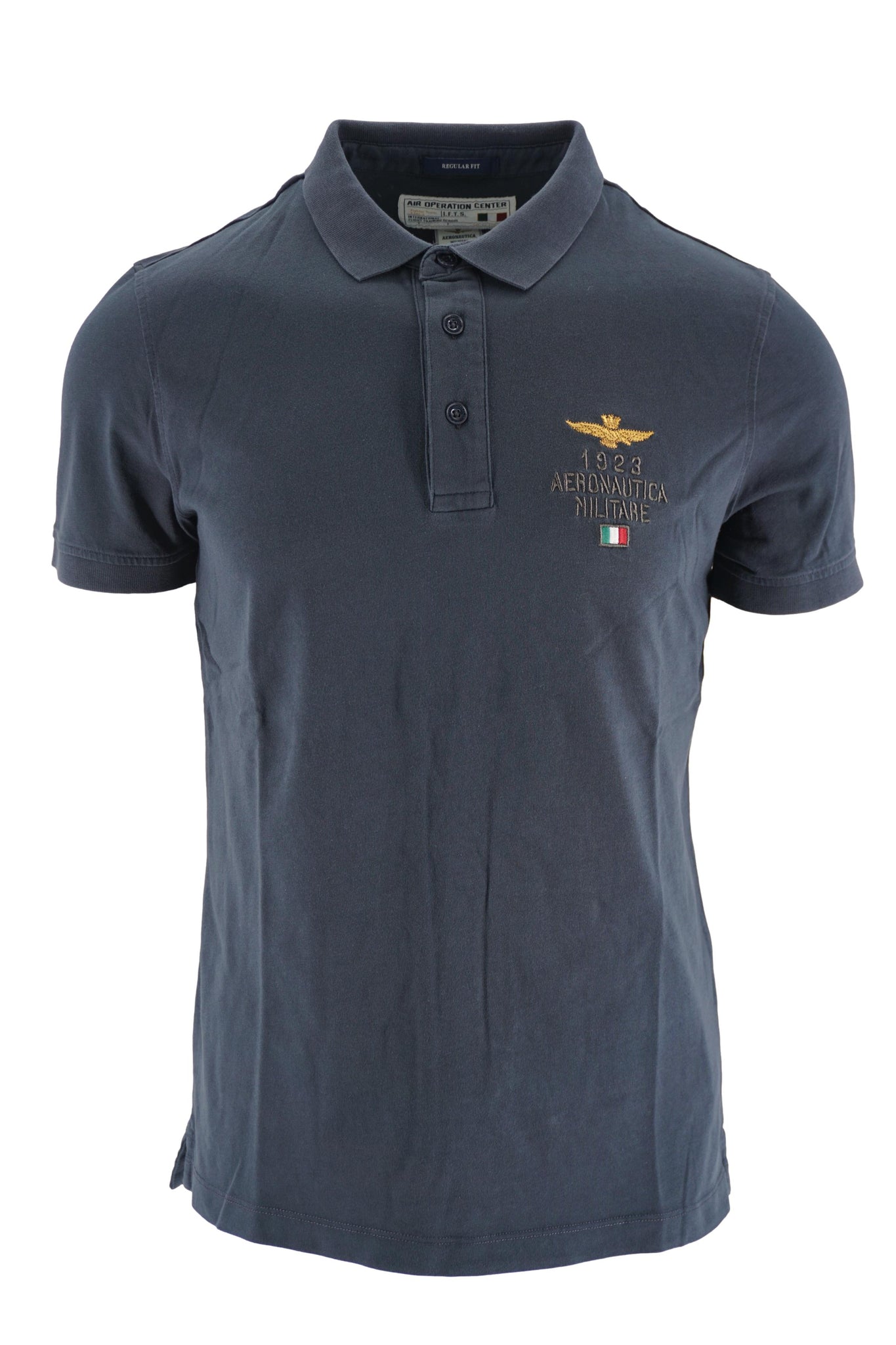 Polo con Ricamo sul Petto Aeronautica Militare Blu